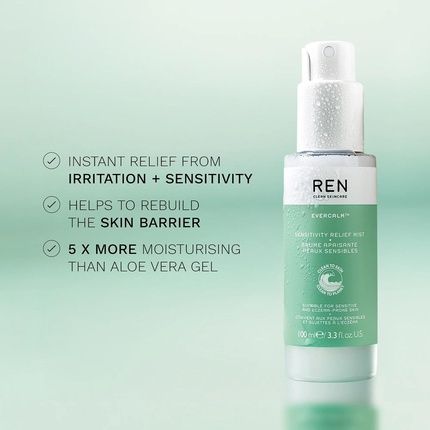 Ren Clean Skincare Evercalm Sensitivity Relief Mist 100Ml Soothing Facial