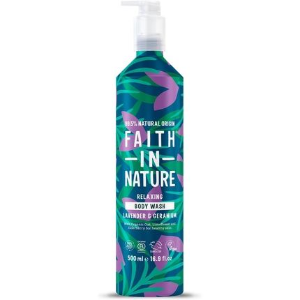 Faith In Nature Natural Lavender And Geranium Body Wash 500Ml