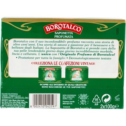 Borotalco Scented Solid Soap With Borotalcum Fragrance 100G - Pack Of 2 - Image 3