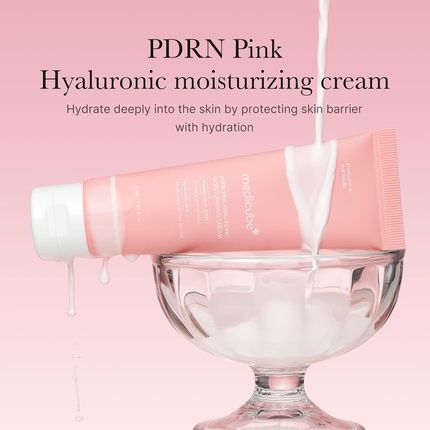Medicube Salmon Dna Pdrn Pink Hyaluronic Moisturizing Cream - Pink Soothing