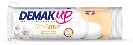 Demak'Up Sensitive Oval Makeup Remover Discs - 48 Units