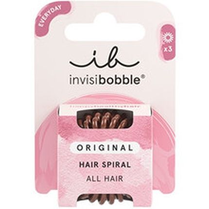 Invisibobble Original Pretzel Brown Hair Band 3 Pieces