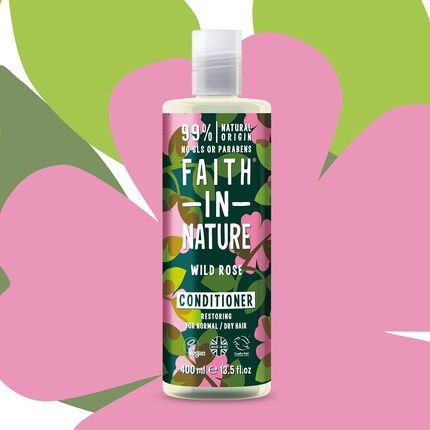 Faith In Nature Natural Wild Rose Nourishing Conditioner 400Ml - Image 3