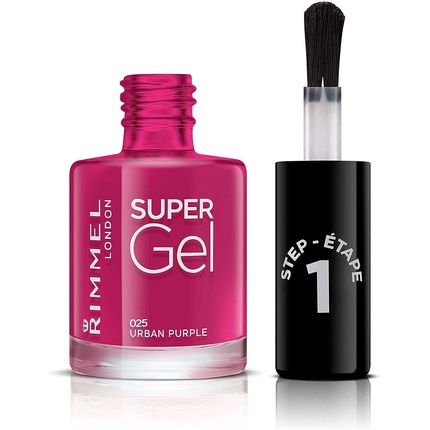 Rimmel London Supergel Kate Nail Lacquer 025 Urban Purple 12Ml