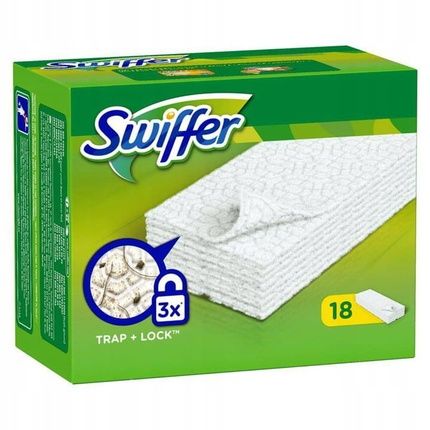 Procter & Gamble Swiffer Dry Wet Cloths For Mop 18 Pieces Refill 12