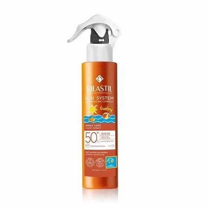 Rilastil Sun System Baby Spray Vapo Body Emulsion Light Texture For Baby And Children'S Sensitive Hair Spf 50+ Extra High Protection 200Ml