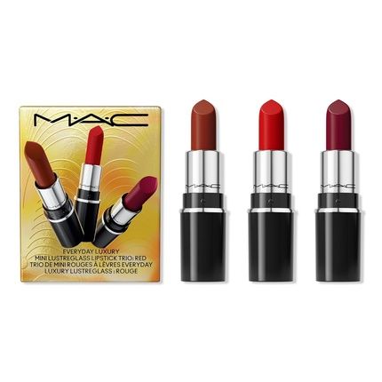 Mac Everyday Luxury Mini Lustreglass Lipstick Trio Red - Pack Of 3