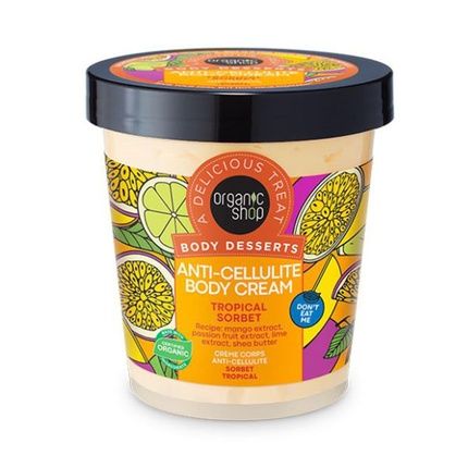 Organic Shop Body Desserts Anti-Cellulite Body Cream Tropical Sorbet 450Ml