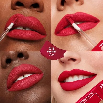 Revlon Colorstay Limitless Matte Liquid Lipstick Vegan Formula Longwear Lightweight Waterproof 011 Fire Off 0.17 Fl Oz