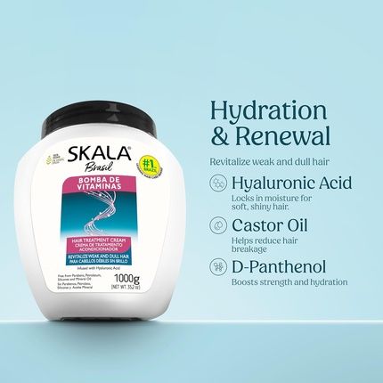 Skala Brasil Bomba De Vitaminas Hair Treatment Cream 352 Ounce