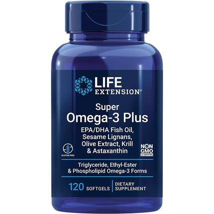 Life Extension Super Omega-3 Plus Epa/Dha With Sesame Lignans 120 Softgels