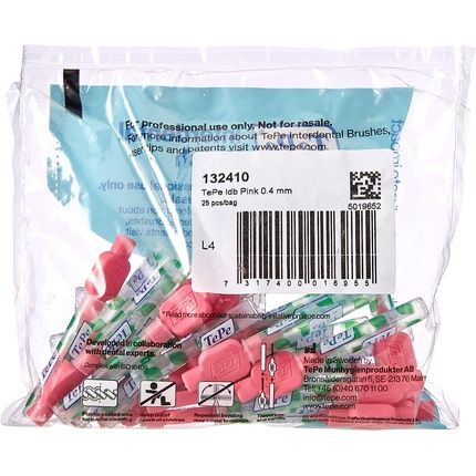 Tepe Original Interdental Brushes Pink 0.4Mm - Pack Of 25