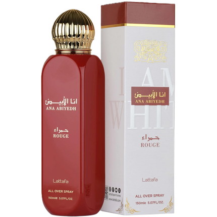 Lattafa Ana Abiyedh Rouge All Over Spray 150Ml Women Fragrance