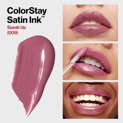 Revlon Colorstay Satin Ink Lipstick With Blackcurrant Oil Long Lasting N009 Speak Up