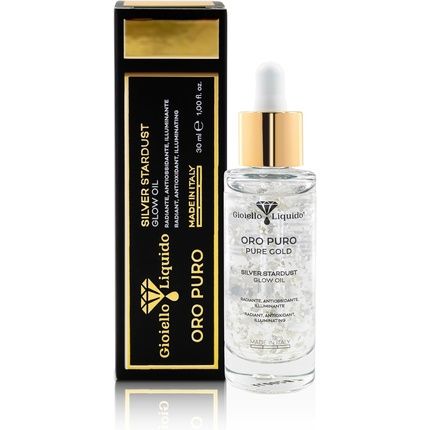 Silver Stardust Glow Oil Nourishing Face Oil With Pure Silver And Concentrated Oils Ideal For Dermaroller Moisturizing Face Oil 30Ml