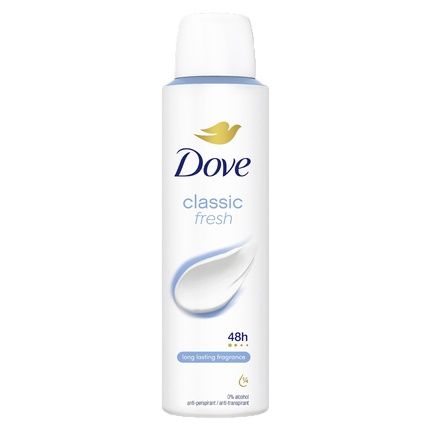 Unilever Dove Classic Fresh Deodorant Spray For Women 150 Ml