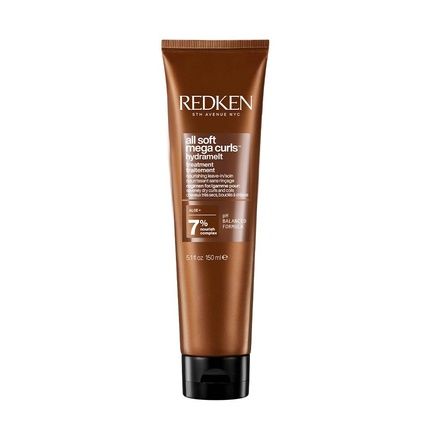 Redken All Soft Mega Curls Hydramelt Treatment 150Ml For Dry Curly And Wavy Hair - Image 4
