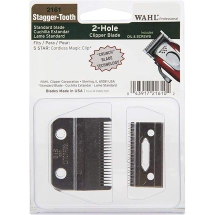 Wahl 5 Star Magic Clip Stagger Tooth Blade Cordless Clipper Head 0.8-2.5Mm Cutting Length 0.12Kg