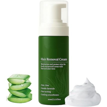 Man Hair Removal Cream With Natural Aloe Vera - Quick And Gentle Hair Remover