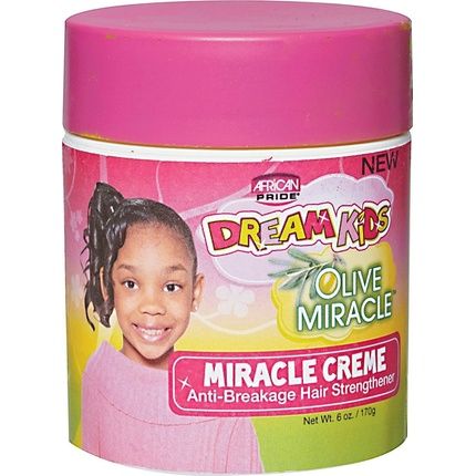 African Pride Dream Kids Olive Miracle Anti-Breakage Hair Strengthener Miracle Creme 170G/6Oz