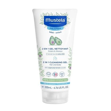 Mustela 2-In-1 Cleansing Gel For Normal Skin 200Ml