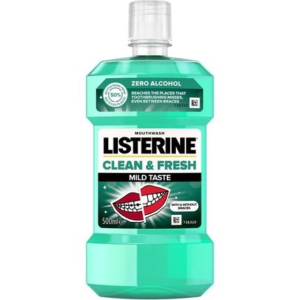Listerine Mild Taste Mouthwash Clean & Fresh 500Ml