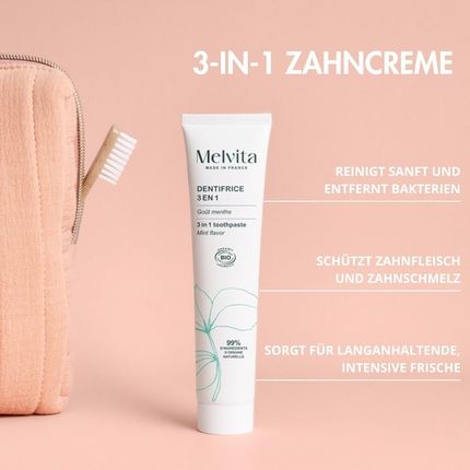 Melvita Natural Toothpaste For Oral Hygiene & Long-Lasting Freshness