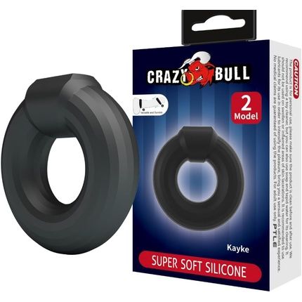 Crazy Bull Men'S Kayke Model 2 Cock Ring Black 25Cm