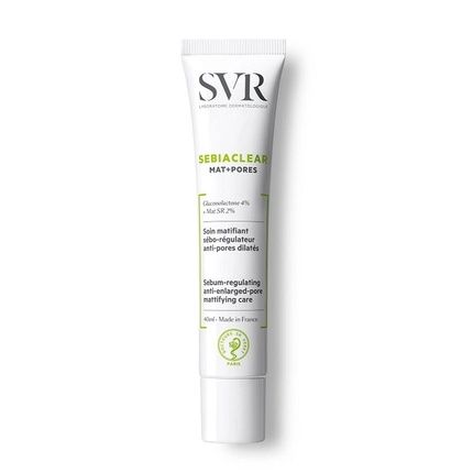 Svr Sebiaclear Mat+Pores Mattifying Cream 40Ml - Regulates Sebum Production And Tightens Pores