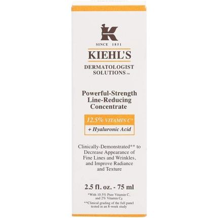 Kiehl'S Powerful Strength Line Reducing Concentrate Vitamin C And Hyaluronic Acid 75Ml
