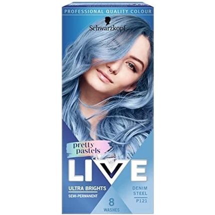 Schwarzkopf Live Pretty Pastels Semi-Permanent Blue Hair Dye 1 Count