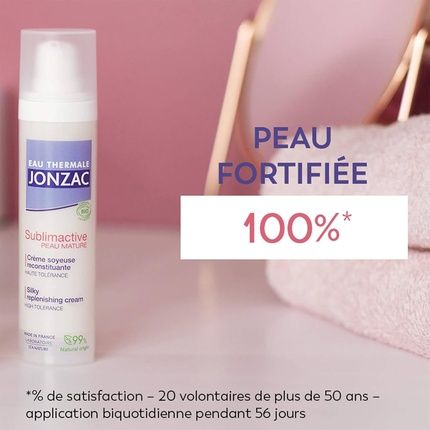 Eau De Jonzac Sublimactive Mature Skin Silky Replenishing Cream Organic 40Ml - Image 3