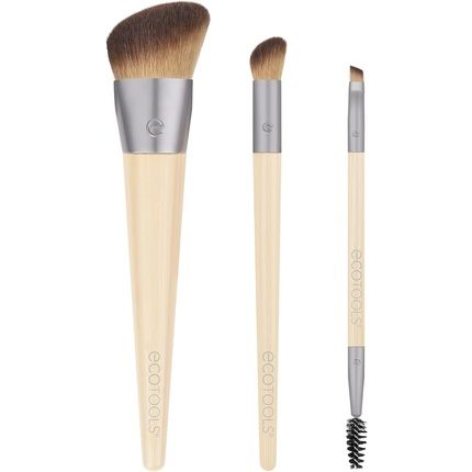 Ecotools New Natural Conceal Enhance & Sculpt Trio Makeup Brushes 3 Piece Set