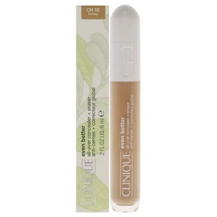 Clinique Even Better All-Over Concealer Plus Eraser Cn 58 Honey 0.2 Oz