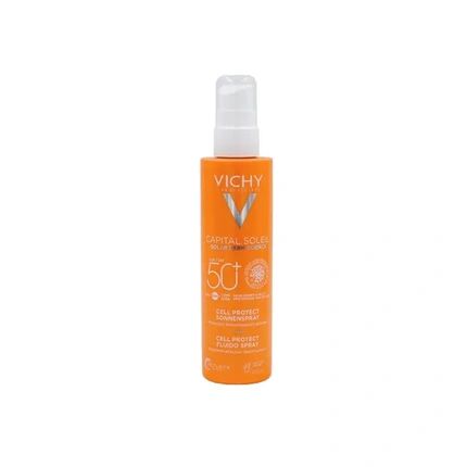 Vichy Capital Soleil Solar Derm Science Spray Spf 50 200 Ml Waterproof Body Spray