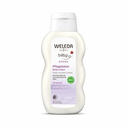 Weleda White Mallow Body Lotion 200Ml Soothing Body Lotion For Baby Skin - Image 3