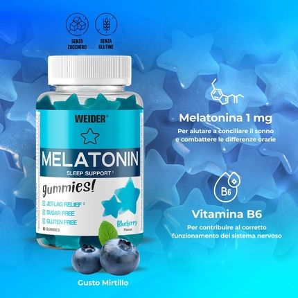 Weider Melatonin Gummies 60 Blueberry Flavored 1Mg - Image 3