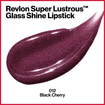 Revlon Super Lustrous Glass Shine Lipstick Black Cherry 012 0.11Oz (3.1G) - Image 3