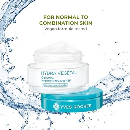 Yves Rocher 48 Hour Moisturizing Gel Cream For Normal To Combination Skin 1.6 Fl Oz - Image 3