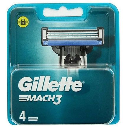 Gillette Mach3 4 Pack Blades Refill For A Smooth Shave
