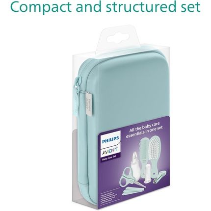 Philips Avent Baby Care Set Essential Baby Care Set With 9 Accessories Nail Clipper Scissors 3 Emery Boards Bomb Hairbrush Nasal Aspirator And Finger Toothbrush Model Sch401/00 - Image 3