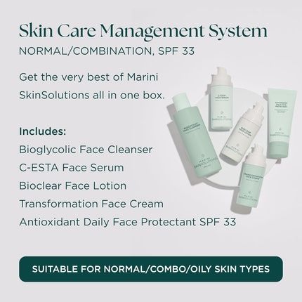 Marini Skinsolutions Skin Care Management System For Normal To Combination Skin