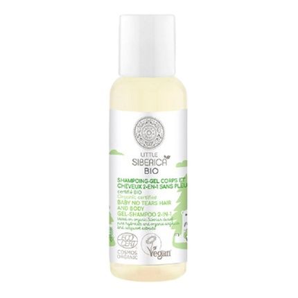Natura Siberica Little Siberica Bio Gelshampoo Baby 50Ml Organic Certified Baby No Tears Hair And Body Gel Shampoo 2In1