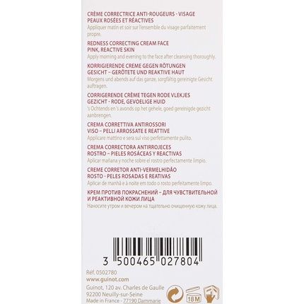 Guinot Red Logic Face Cream For Reddened And Reactive Skin 30Ml 1.03Oz - Image 3