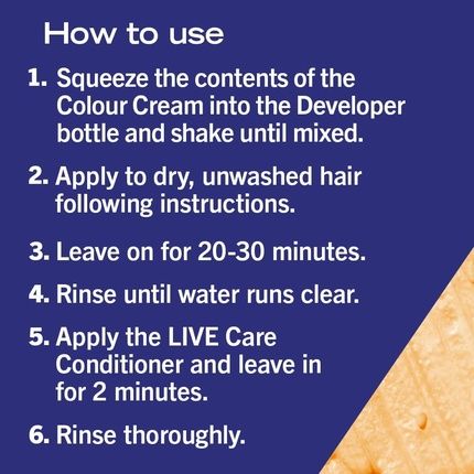 Schwarzkopf Live Intense Colour Caramel Copper Permanent Hair Dye 077 - Image 3