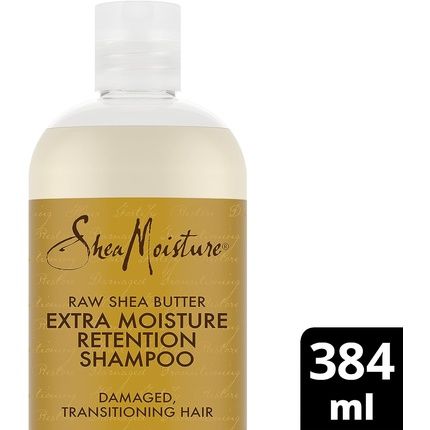Sheamoisture Raw Shea Butter Extra Moisture Retention Shampoo For Damaged Transitioning Hair 384Ml