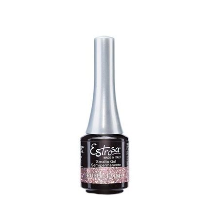 Estrosa Glitter Purple Flash Semi-Permanent Gel Nail Polish