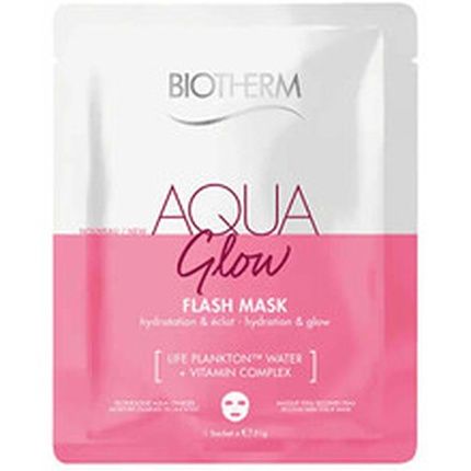 Biotherm Moisturizing And Brightening Face Mask Aqua Glow Super Mask 35 Ml - Image 3