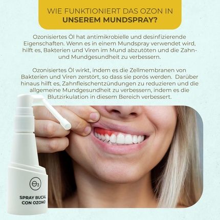 Ozono D'Or Oral Hygiene Spray With 100% Natural Ozonized Organic Oil - Vegan - Image 3