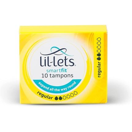 Lil-Lets Non-Applicator Regular Tampons 10 Tampons
